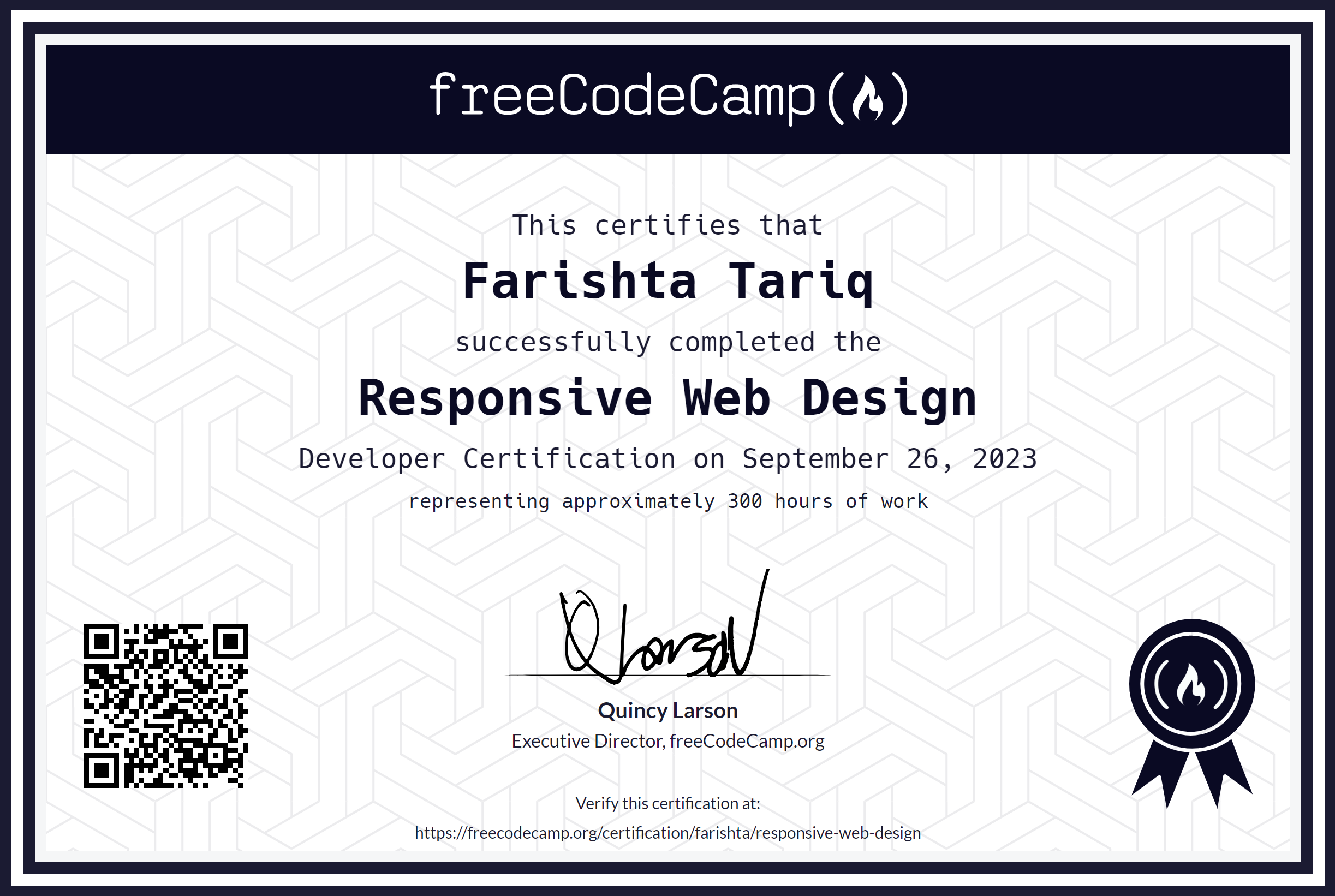 freecodecamp Responsive Web Design certificate